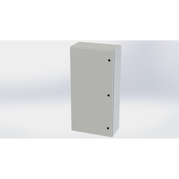 1/4 Turn Latch Electrical Enclosures, 48 in H, 12 in D, 24 in W, NEMA 3R, 4, 12, 13, Carbon Steel